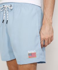 Short-Masculino-Relaxed-NASA-com-Bordado-e-Bolsos-Azul-Claro-9975254-Azul_Claro_5