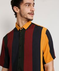 Camisa-Masculina-Tradicional-Listrada-Manga-Curta-Multicor-9982209-Multicor_6