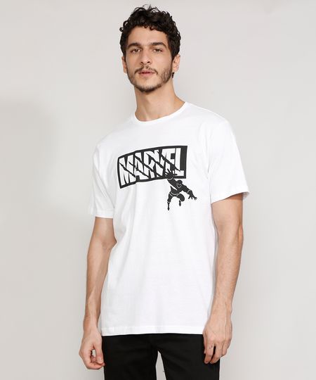 Camiseta-Masculina-Manga-Curta-Pantera-Negra-Marvel-Gola-Careca-Branca-9982570-Branco_1