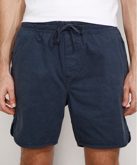 Bermuda-de-Sarja-Masculina-Reta--Young-Soul--com-Cordao-Azul-Marinho-9981993-Azul_Marinho_1
