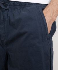 Bermuda-de-Sarja-Masculina-Reta--Young-Soul--com-Cordao-Azul-Marinho-9981993-Azul_Marinho_2