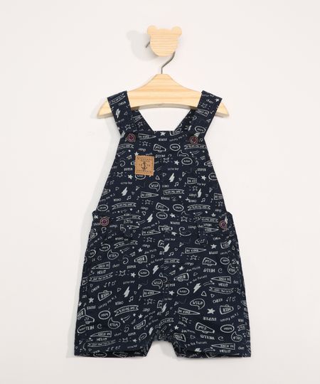 Jardineira-de-Sarja-Infantil-Estampada-de-Flamulas-Azul-Marinho-9979486-Azul_Marinho_1