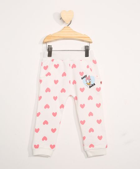 Calca-de-Moletom-Infantil-Margarida-Estampada-de-Coracoes-Off-White-9971396-Off_White_1
