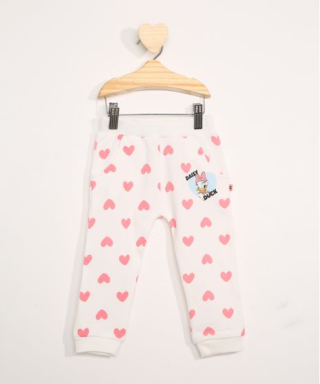 Calca-de-Moletom-Infantil-Margarida-Estampada-de-Coracoes-Off-White-9971396-Off_White_1