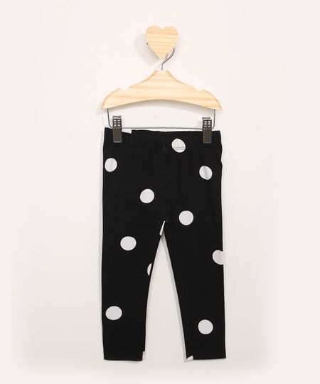 Calca-Legging-Infantil-Basica-Estampada-de-Poa-Preta-9981229-Preto_1