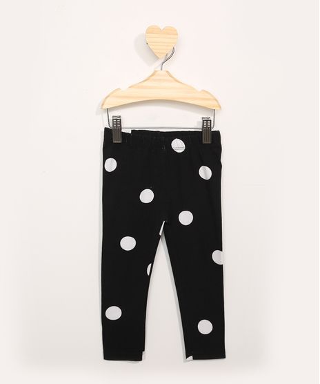 Calca-Legging-Infantil-Basica-Estampada-de-Poa-Preta-9981229-Preto_1