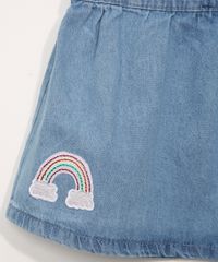 Saia-Jeans-Infantil-com-Patch-de-Unicornio-Azul-Medio-9963456-Azul_Medio_4