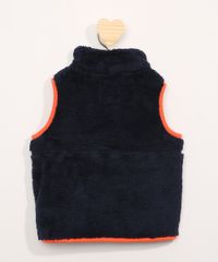 Colete-de-Pelo-Infantil-com-Vies-Contrastante-Azul-Marinho-9967869-Azul_Marinho_2