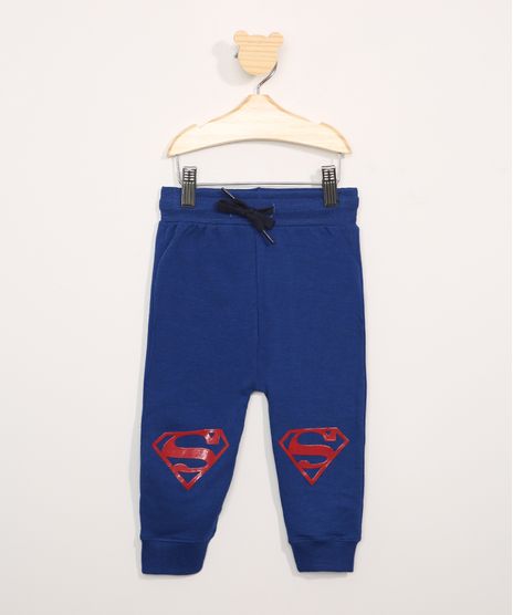 Calca-de-Moletom-Infantil-Super-Homem-Azul-9977336-Azul_1