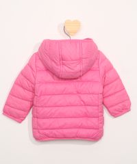 Jaqueta-Puffer-de-Nylon-Infantil-com-Bolsos-Rosa-9966643-Rosa_2