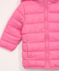 Jaqueta-Puffer-de-Nylon-Infantil-com-Bolsos-Rosa-9966643-Rosa_3
