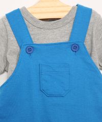 Conjunto-Infantil-de-Camiseta-Manga-Curta-Cinza-Mescla---Jardineira-de-Moletom-Carrinho-com-Bolsos-Azul-9967602-Azul_4