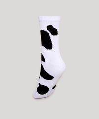 Meia-Feminina-Cano-Alto-Estampada-Animal-Print-Vaca-Branca-9977762-Branco_2