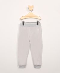 Calca-de-Plush-Infantil-com-Bordado-Cinza-Mescla-9969802-Cinza_Mescla_1