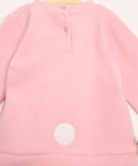Conjunto-Infantil-de-Blusa-de-Fleece-Urso-Polar-Rosa---Calca-Estampada-Floral-Cinza-9842862-Cinza_4