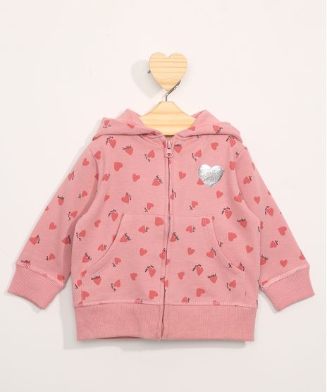 Blusa-de-Moletom-Infantil-Estampada-de-Coracoes-com-Capuz-e-Bolsos-Rosa-9794881-Rosa_1