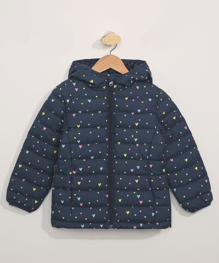 Jaqueta-Puffer-de-Nylon-Infantil-Estampada-de-Coracoes-com-Capuz-e-Bolsos-Azul-Marinho-9966806-Azul_Marinho_1 Jaqueta-Puffer-de-Nylon-Infantil-Estampada-de-Coracoes-com-Capuz-e-Bolsos-Azul-Marinho-9966806-Azul_Marinho_1