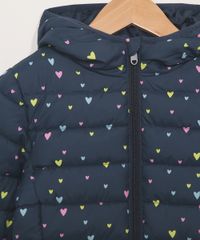 Jaqueta-Puffer-de-Nylon-Infantil-Estampada-de-Coracoes-com-Capuz-e-Bolsos-Azul-Marinho-9966806-Azul_Marinho_3