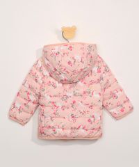 Jaqueta-Puffer-de-Nylon-Infantil-Estampada-de-Unicornios-com-Capuz-Rosa-9966640-Rosa_2