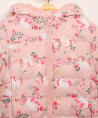 Jaqueta-Puffer-de-Nylon-Infantil-Estampada-de-Unicornios-com-Capuz-Rosa-9966640-Rosa_3