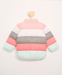 Jaqueta-Puffer-de-Nylon-Infantil-Listrada-com-Bolsos-Multicor-9966270-Multicor_2
