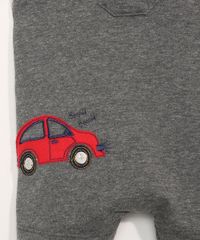 Conjunto-Infantil-de-Camiseta-Manga-Curta-Vermelha---Jardineira-de-Moletom-Carrinho-com-Bolsos-Cinza-Mescla-9967602-Cinza_Mescla_5