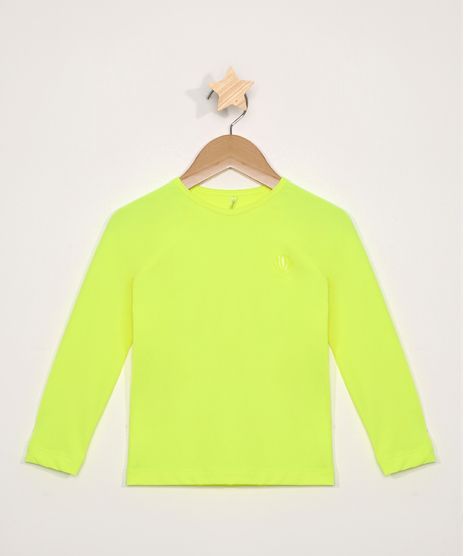 Blusa-de-Praia-Infantil-Manga-Longa-com-Protecao-UV50--Amarelo-Neon-9975647-Amarelo_Neon_1