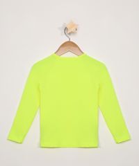 Blusa-de-Praia-Infantil-Manga-Longa-com-Protecao-UV50--Amarelo-Neon-9975647-Amarelo_Neon_2