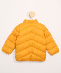 Jaqueta-Puffer-de-Nylon-Infantil-com-Bolsos-Mostarda-9966268-Mostarda_2