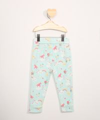 Calca-Infantil-Basica-Canelada-Estampada-de-Unicornios-com-Renda-Verde-Claro-9966258-Verde_Claro_2