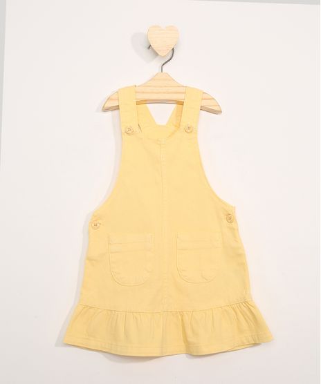 Salopete-de-Sarja-Infantil-com-Bolsos-e-Babados-Amarelo-9978683-Amarelo_1