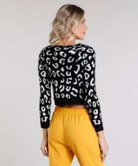 Sueter-Feminino-Cropped-Animal-Print-Felpudo-com-Ziper-Manga-Longa-Preto-8892830-Preto_2