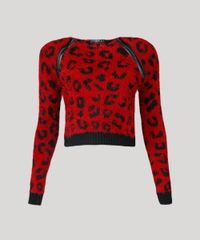 Sueter-Feminino-Cropped-Animal-Print-Felpudo-com-Ziper-Manga-Longa-Vermelho-8892830-Vermelho_5