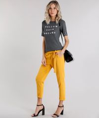 Calca-Feminina-Clochard-com-Bolsos-Amarelo-Escuro-9165184-Amarelo_Escuro_3