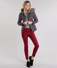 Jaqueta-Feminina-Puffer-com-Pelo-Removivel-no-Capuz-Estampada-Floral-Manga-Longa-Preto-8861152-Preto_3