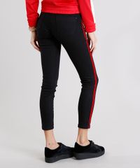 Calca-Feminina-Super-Skinny-Sawary-Push-Up-com-Listras-em-Veludo-Preta-9135616-Preto_2