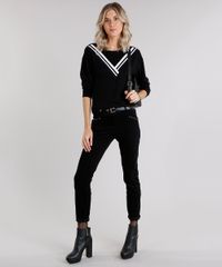 Blusao-Feminino-em-Moletom-com-Ribana-Listrada-Manga-Longa-Decote-Redondo-Preto-9128968-Preto_3