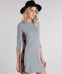 Vestido-Feminino-em-Moletom-Recorte--Flawless--Manga-Longa-Curto-Cinza-Mescla-9148757-Cinza_Mescla_1