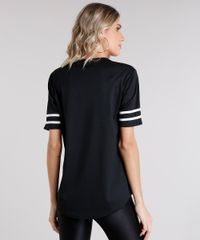 Camisa-Feminina-Esportiva-com-Vivo-Contrastante-Manga-Curta-Decote-V-Preta-8845886-Preto_2