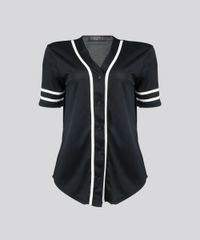 Camisa-Feminina-Esportiva-com-Vivo-Contrastante-Manga-Curta-Decote-V-Preta-8845886-Preto_5