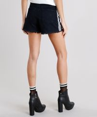 Short-Jeans-Feminino-Vintage-Destroyed-com-Listras-Laterais-Azul-Escuro-9099840-Azul_Escuro_2