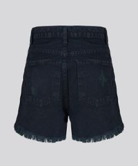 Short-Jeans-Feminino-Vintage-Destroyed-com-Listras-Laterais-Azul-Escuro-9099840-Azul_Escuro_6