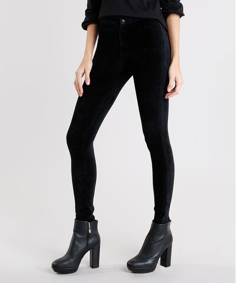 calça de veludo feminina legging