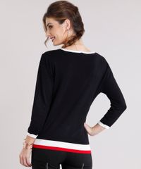 Sueter-Feminino-com-Listras-em-Trico-Manga-Longa-Decote-Redondo-Preto-8926196-Preto_2