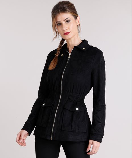 Parka-Feminina-em-Suede-Gola-Alta-com-Bolsos-Preta-8892719-Preto_1