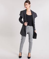 Casaco-Feminino-Longo-Gola-Ampla-em-Feltro-com-Faixa-de-Amarracao-Cinza-Mescla-Escuro-8866024-Cinza_Mescla_Escuro_3