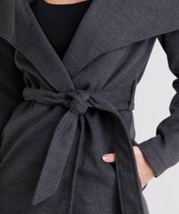 Casaco-Feminino-Longo-Gola-Ampla-em-Feltro-com-Faixa-de-Amarracao-Cinza-Mescla-Escuro-8866024-Cinza_Mescla_Escuro_4