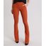 Calca-Feminina-Flare-em-Jacquard-com-Bolsos-Laranja-Escuro-8892757-Laranja_Escuro_1
