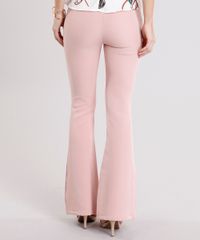 Calca-Feminina-Flare-com-Pregas-Laterais-Rose-8892754-Rose_2