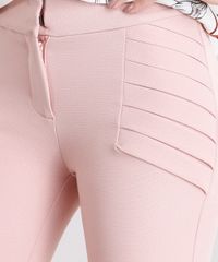 Calca-Feminina-Flare-com-Pregas-Laterais-Rose-8892754-Rose_4